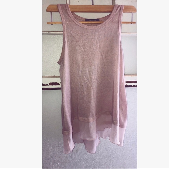 Tops - 🌼Coin 1804 Soft Pink Tank Top w/ Button Down Back